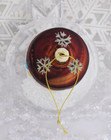 Large Glass Snowman Christmas Ornament — photo 3
