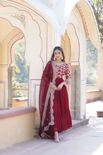 Designer Pakistani Salwar Kameez Ready To Wear Suits Indian Wedding Party Gown L