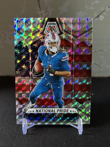 2024 Panini Mosaic James Cook National Pride Silver Mosaic Prizm Buffalo Bills