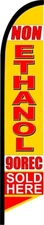 NON ETHANOL 90 REC SOLD HERE  SWOOPER FEATHER FLAG BANNER SIGN 8122