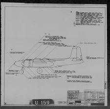 Douglas A-26 Invader 1940's Factory Blueprints WW2 B-26 Aircraft ARCHIVED SET