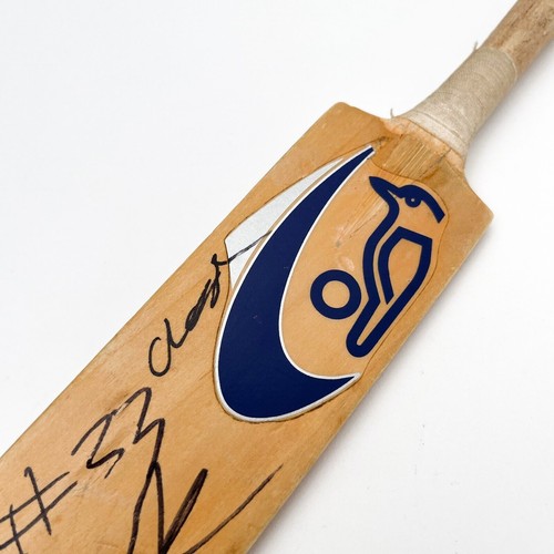 Signed Kookaburra Mini Handcrafted Bubble Cricket Bat - Picture 3 of 11