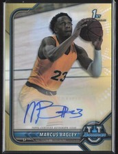 Marcus Bagley Auto 2021-22 Bowman University Chrome Prospect Gold Refractor /50