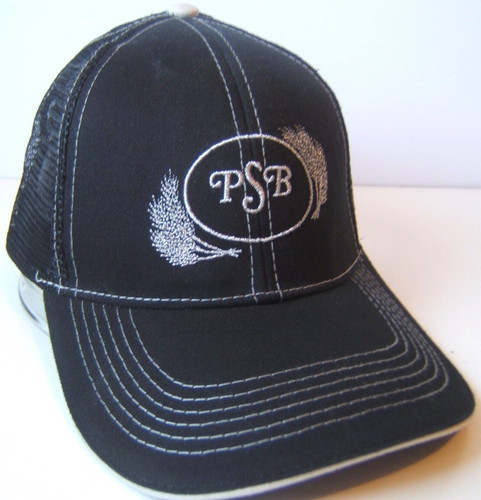 PSB Hat Black Hook Loop Trucker Cap