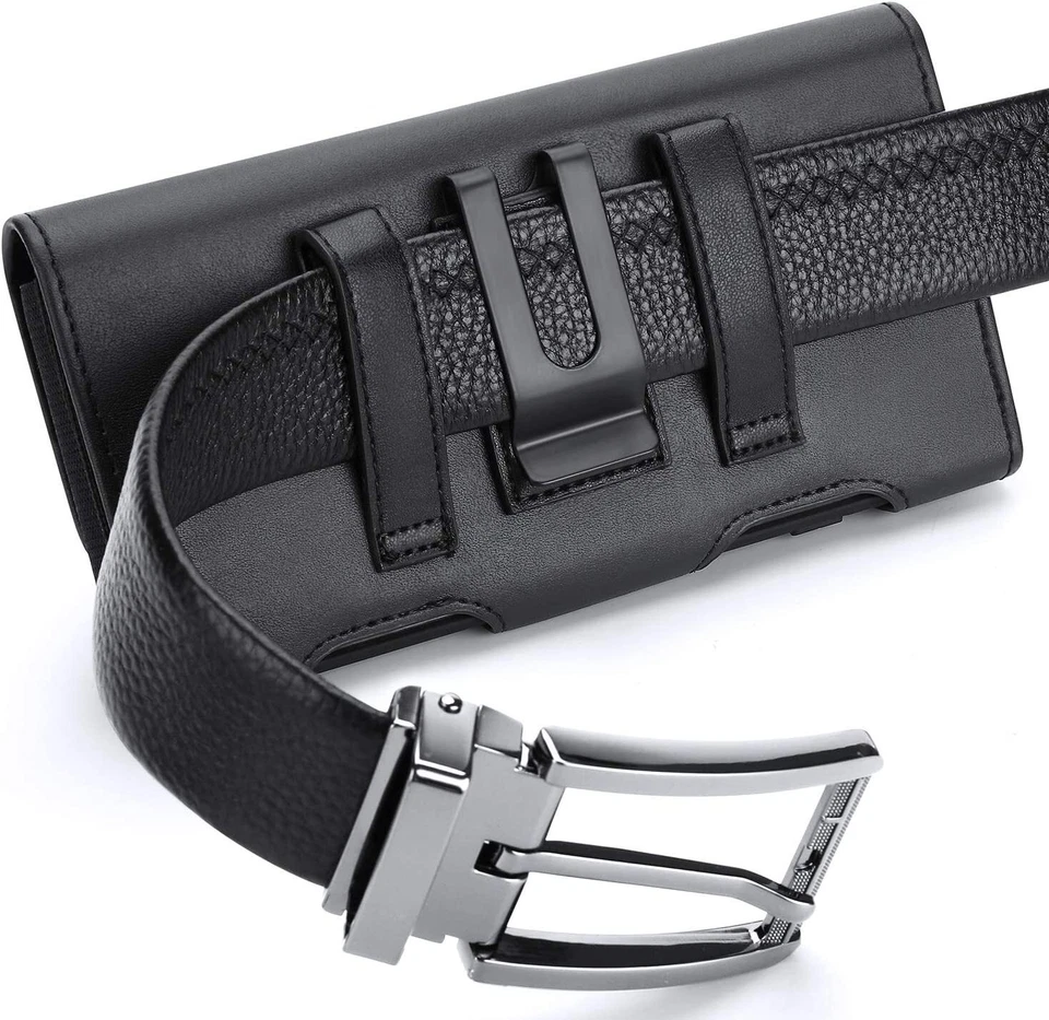 X2 NEM XL Cell Phone Belt Clip Leather Phone Holder Holster Carrying cover Pouch - Image 2 of 4