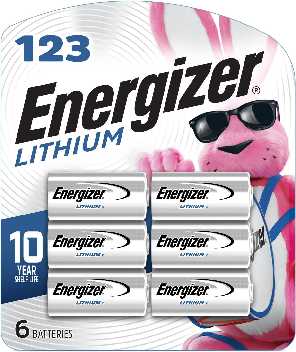 123 Batteries, Lithium CR123A Battery, 6 Battery Count-image