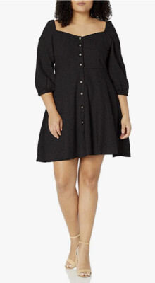 city chic casual dresses Women's Plus Size Short Dress with Button front NWT Size 14 BLK Formal gown Size:UK 16 Winter Bridesmaid Dresses Party Dresses Mini Dress Maxi dresses Flaunt a