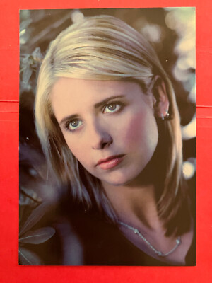 Sarah Michelle Gellar as Buffy Vampire Slayer , vintage photo postcard