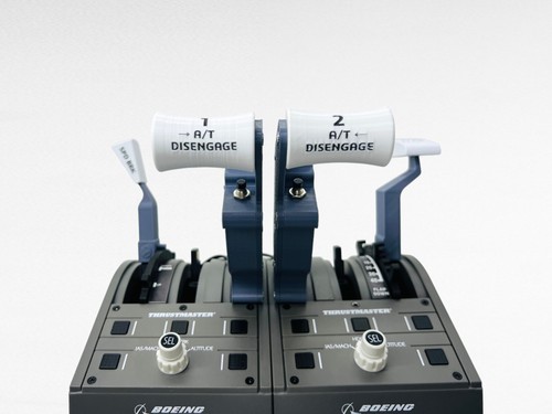 B737 Thrustmaster TCA Upgrade Addons, Full Electronic Throttle Levers, Gray - Picture 10 of 18