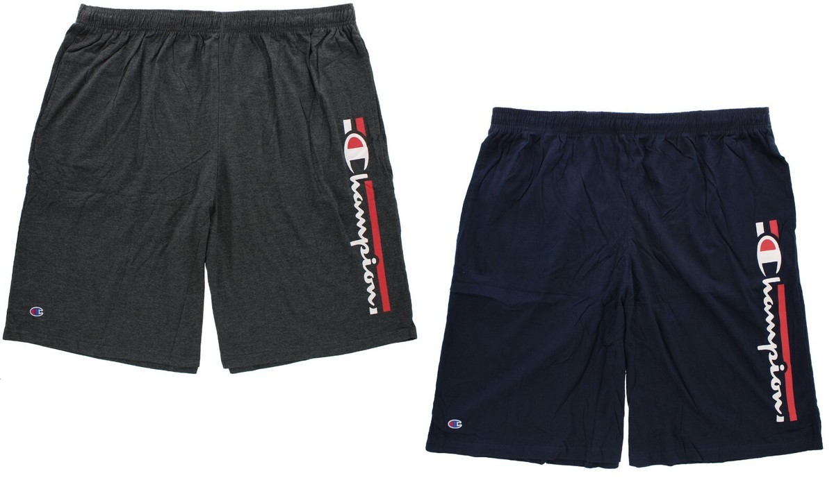 Champion Men's Activewear Shorts Big & Tall Script Signature Logo