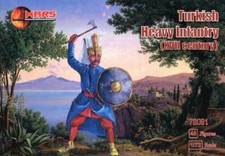 MARS 1:72 SET 72091 17TH CENTURY TURKISH HEAVY INFANTRY 48 FIGURES, 12 POSES