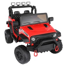 12V Jeep Kids Ride On Car with Parent Remote Control, LED Light, Wireless Music