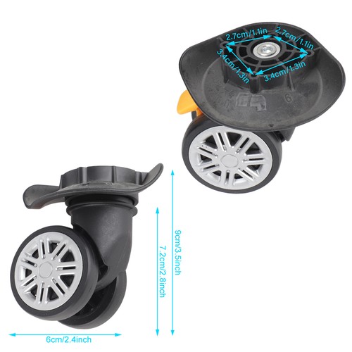 Luggage Double Wheel Luggage Replacement Wheel Trolley Case For Outdoor GL - Picture 3 of 22