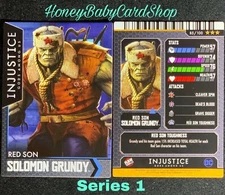 Injustice Arcade Series 1 Out of Print Card 85 Red Son Solomon Grundy