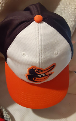 MLB Baltimore Orioles Hat Cap Adjustable Hook & Loop Embroidered Patch Orange Bl