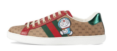 GUCCI ACE Doraemon Low-top Sneaker Men's Brown 655021 2SZ10 9765