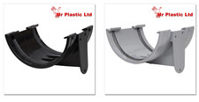 Polypipe 150mm Large Half Round Gutter Union Bracket in Black or Grey RL602
