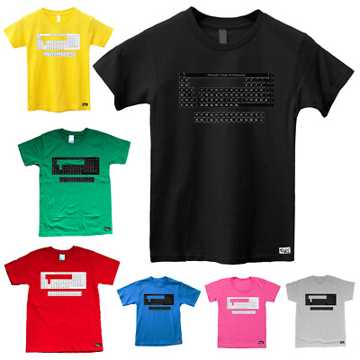 EAKS  Kinder Mädchen T-Shirt ''Periodensystem der Elemente'' PSdE Chemie Biologie