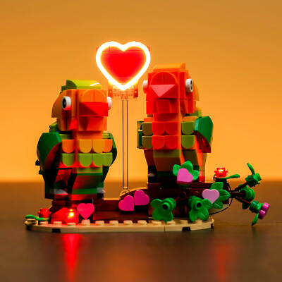 LocoLee LED Light Kit for Lego 40522 Valentine Lovebirds Creative Lighting Set