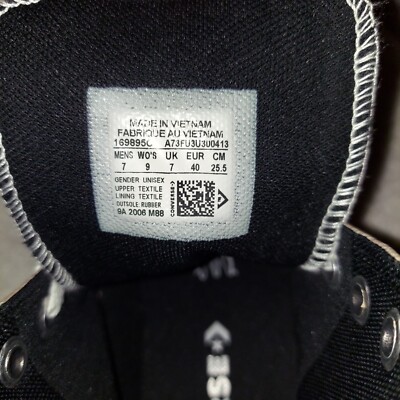 Hi様 Size 9 - Converse Chuck Taylor All Star UV High Black Egret for