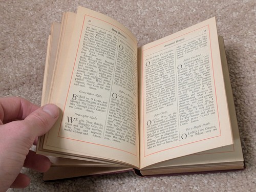GETRAGEN / 1899 Antik REV CARTER SCHATZKAMMER ANDACHT GEBET HANDBUCH KIRCHE RELIGION - Bild 12 von 13
