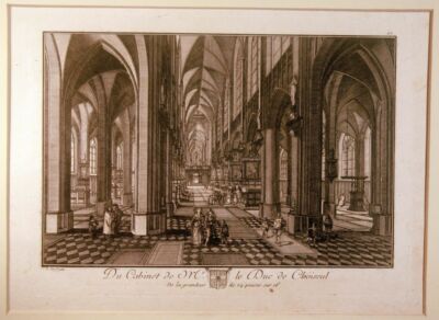 ''Cabinet le Duc de Choiseul'' Kst.von Dunker nach P.Neefs bei Basan, 1771 Pl.102