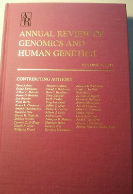 Annual Review of Genomics and Human Genetics Vol 5 2001 Hardcover - Rare Science