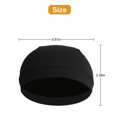 Moisture Wicking Skull Cap Cycling Helmet Liner – Dome Cap Sweatband – One Size – Men's
