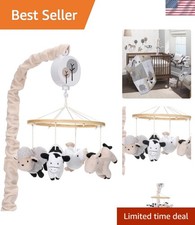 Baby Farm Animals Musical Crib Mobile with Volume Control - Soothing Toy