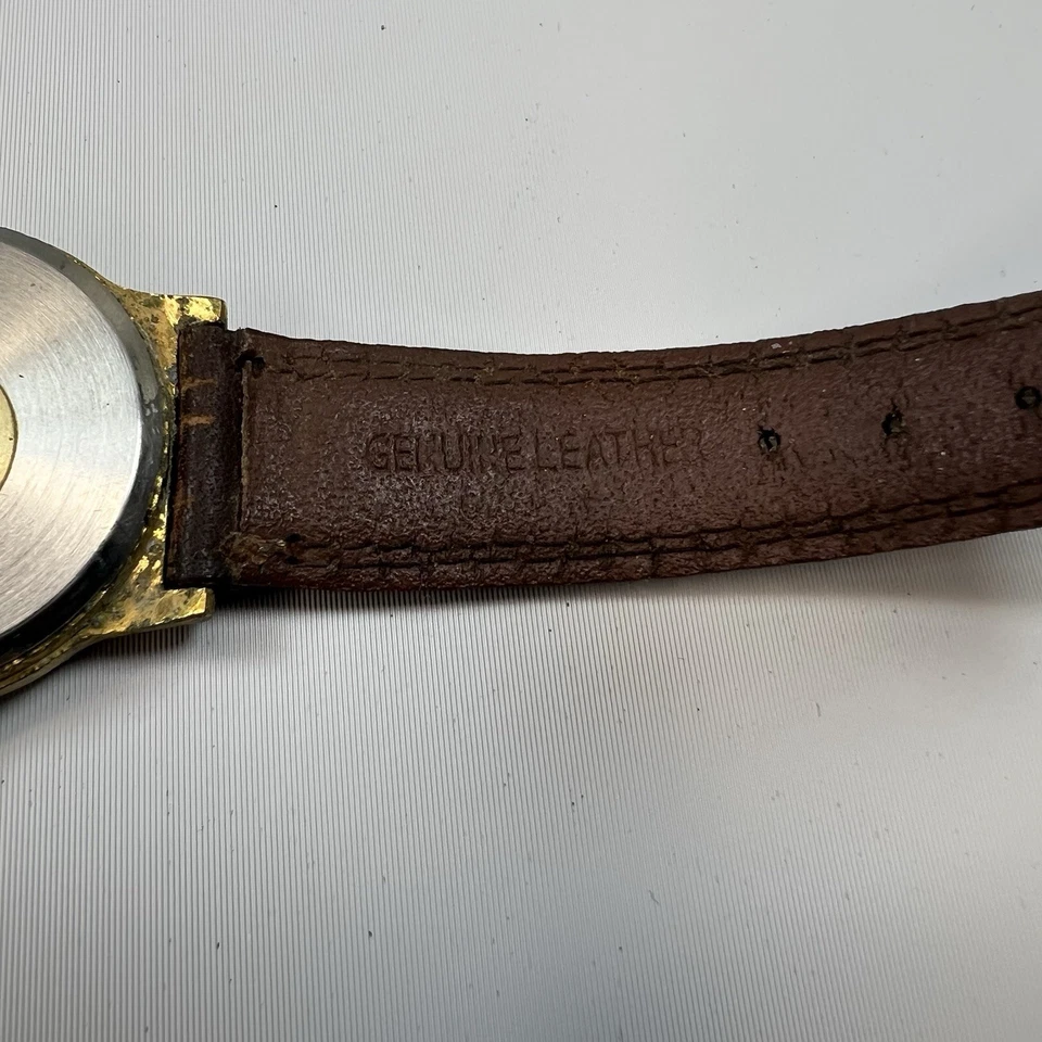 Reloj Joe Camel Club Vintage Unisex 34mm Tono Dorado Correa Cuero #4.11 Foto 3 de 4