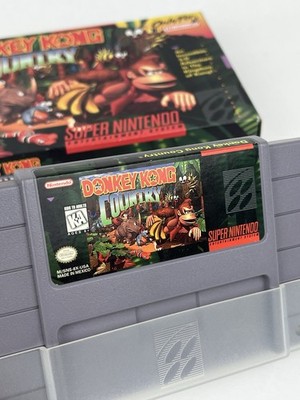 Donkey Kong Country (Super Nintendo SNES) CARTRIDGE & BOX (No