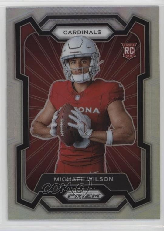 2023 Panini Prizm Variation Silver Michael Wilson #336 Rookie RC 2s2