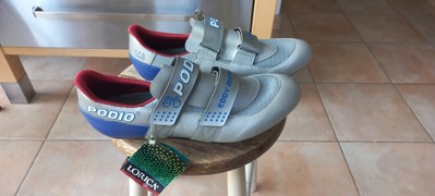 SAMMLER ! Schuhe PODIO (T47) EDDY MERCKX 1990's Vintage Cycling Shoes