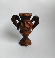 Retro Vintage Antik Holz Kerzenhalter Kerzenständer Leuchter