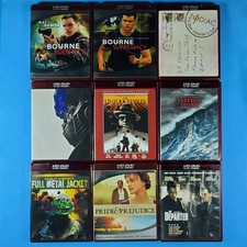 Lot of 9 HD DVDS Movies Departed Zodiac Bourne Full Metal Jacket Untouchables