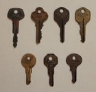 7 VINTAGE CURTIS INDUSTRIES KEYS TOYOTA TR-29 KW-1 T-2 M-1 CT011 EA1 BULLDOG — photo 1
