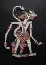 Schattenspielfigur Wayang Kulit "Hanoman" aus Java / Indonesien