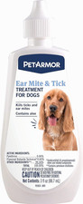 PetArmor Ear Mite Treatment for Dogs, Sooths Ears with Aloe, 3oz Pack of 1 