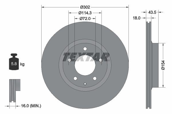 Textar Bremsscheibe 92174503-image