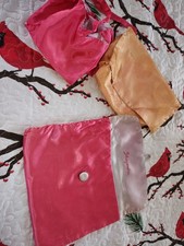 Vtg SCHIAPARELLI Signed Pink Lace Satin Lingerie Travel Bag stockings Travel 10