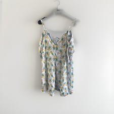 Miken Swimsuit Cover-Up Dress Pineapples Flutter Sleeve Size Medium NWT