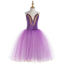 Girl Women Leotard Ballet Costume Performance Ballet Dance Dress Girls Skirts  