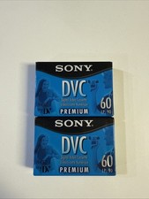 NEW Lot of 2 Sony Premium Mini DV DVC Digital Video Cassette Tape 60 Minute