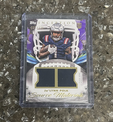 Topps 2024 Inception Ja'Lynn Polk Source Materials Rookie Purple /125 