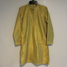 Men's Kurta Golden Embroidery Designer Kurta Wedding Wear Made In India