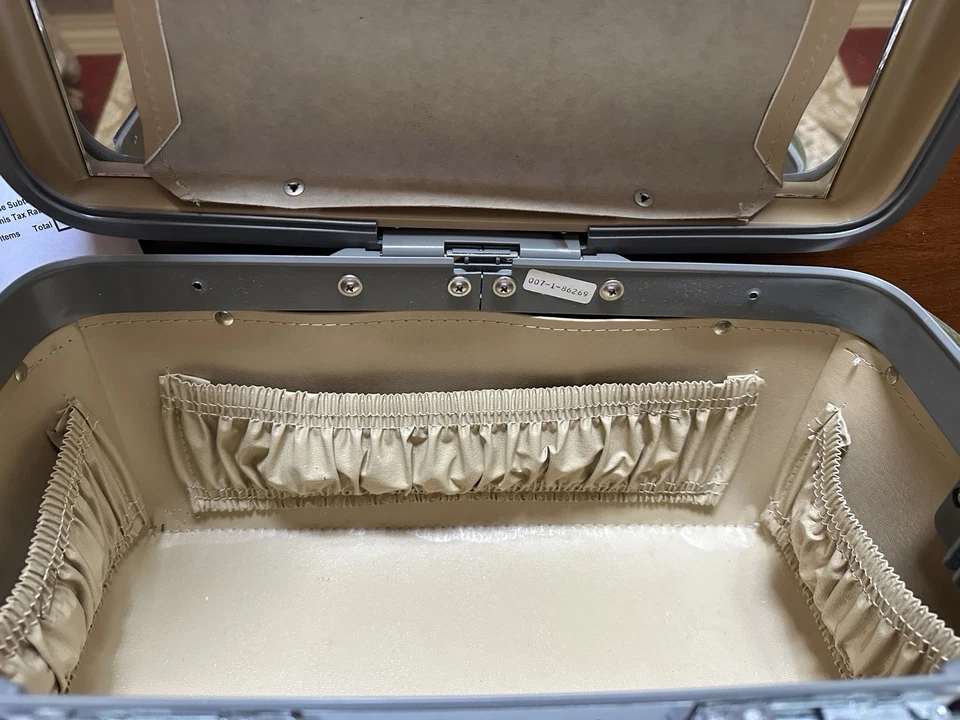 Vintage Samsonite Profile II  BROWN Train Case Cosmetic Carry-On Mirror No Key - Image 3 of 4