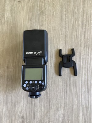 Flashpoint Zoom Li-on R2 TTL Flash for Nikon   Open Box   New w/ Battery + Stand