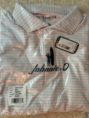 JOHNNIE O Men's Performance Jersey Polo (Lollipop) Size M  NWT  $105