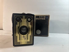 Antique Kodak Brownie Box Camera six 16 Art Deco Front