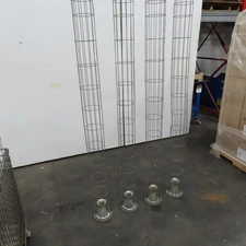 Menardi 72" L x 6" Steel Dust Filter Bag Cage Lot Of 4